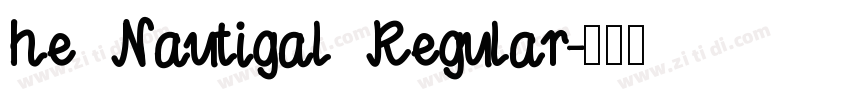 he Nautigal Regular字体转换